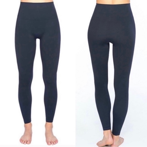 SPANX look at me now navy blue seamless leggings Large - Picture 1 of 10